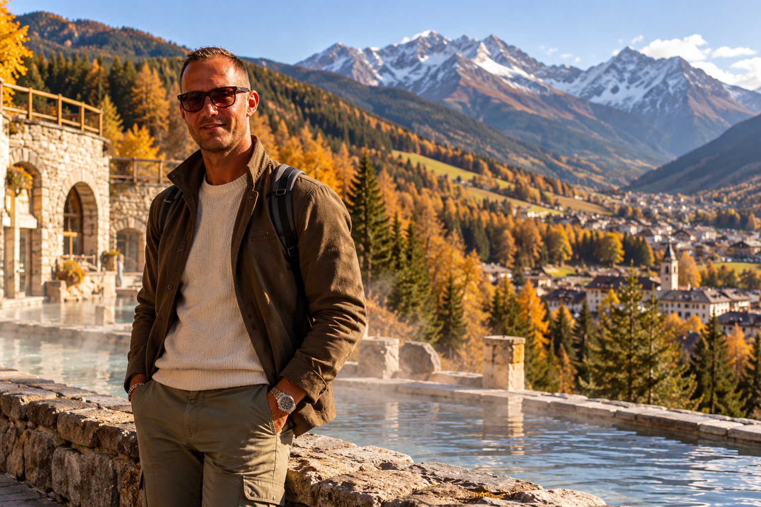 Weekend autunnale alle terme di Bormio tra piscine termali, foliage e montagne della Valtellina