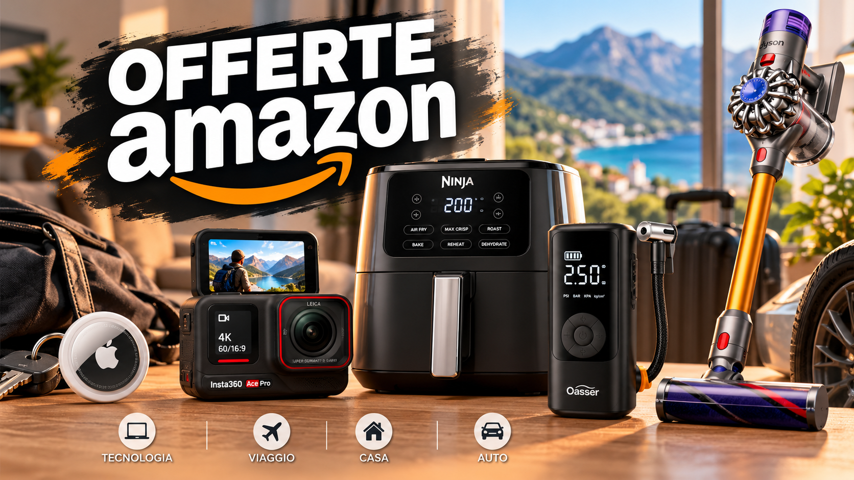 Offerte Amazon selezionate tra tecnologia, casa e viaggio